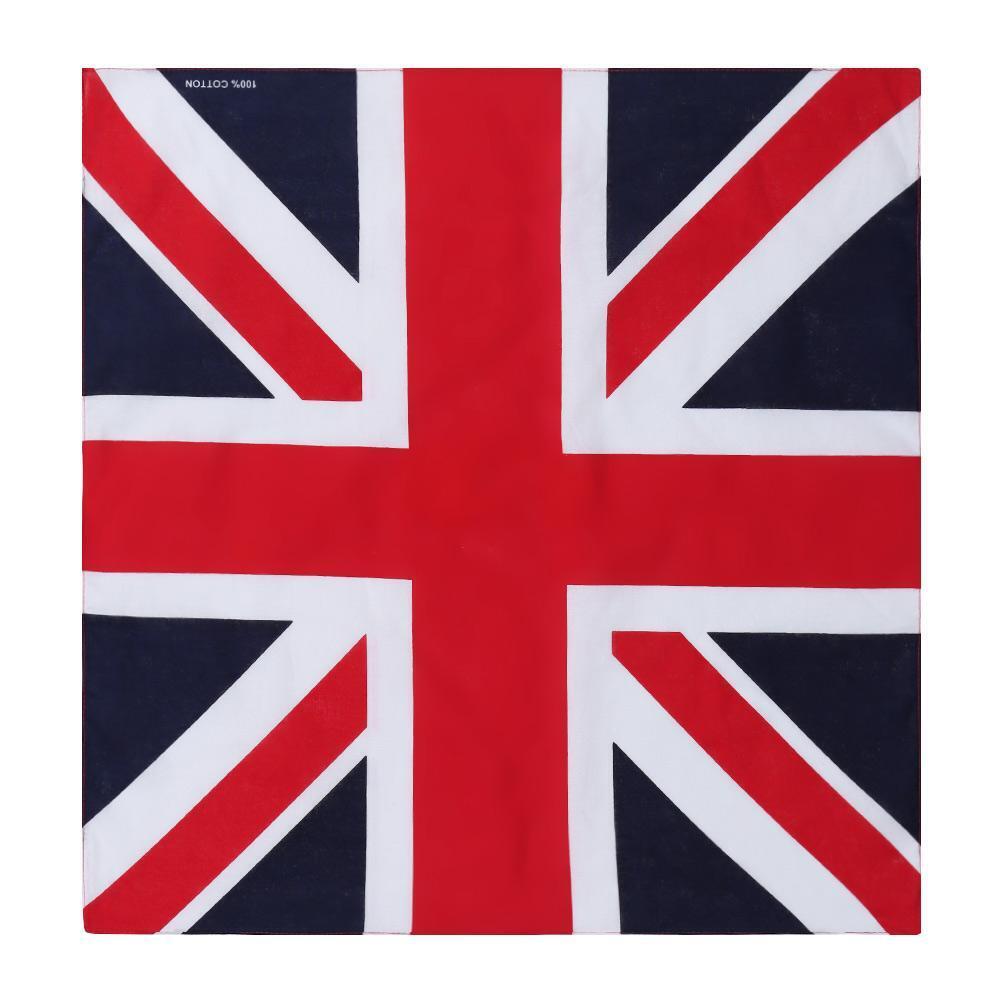 Queen Jubilee Neckerchief Party Supply Union Jack Flag Bandanna Scarf Head tie