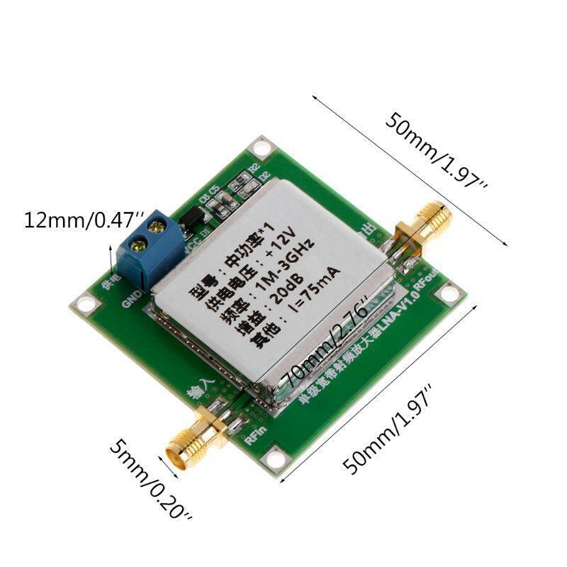 RF Low Noise Amplifier Wide Band Amplifier Signal Receiver 1-3000MHz 2.4GHz