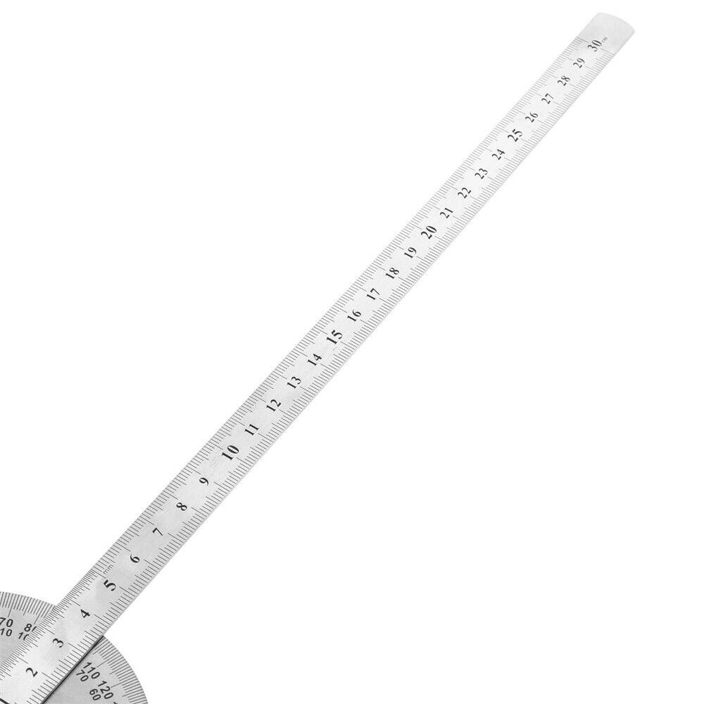0-180 Degree Protractor Angle Finder Arm Measuring Gauge Gage Ruler Tool Steel