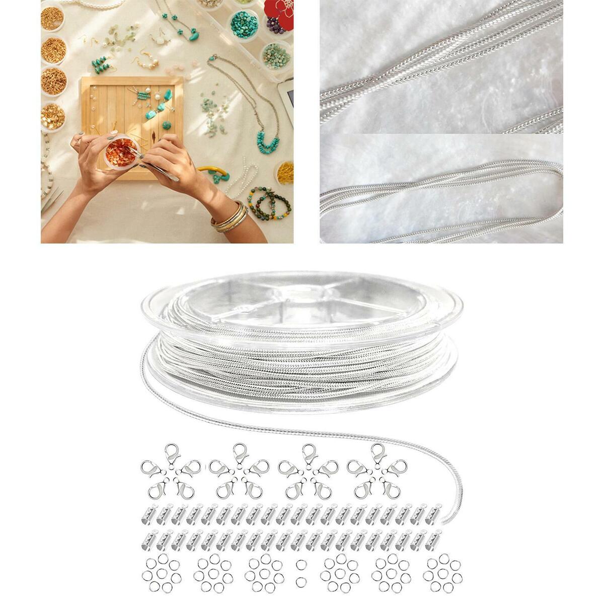 Chain by Spool  with Accessories for Earring Bracelets Jewelry Making