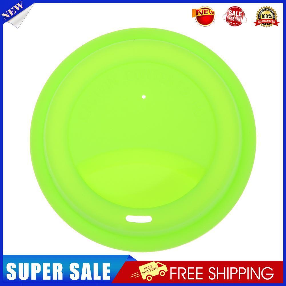 Silicone Insulation Anti-Dust Cup Cover Tea Coffee Sealing Lid Cap(Green)