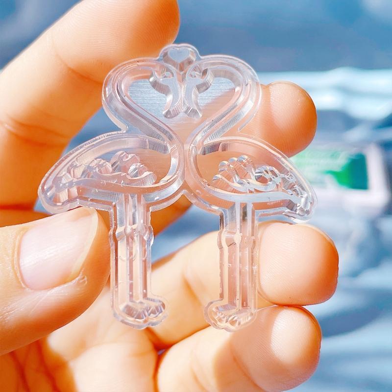 Various Flamingo Love Silicone Stamps Clear Cards Moulds for DIY Craft Making