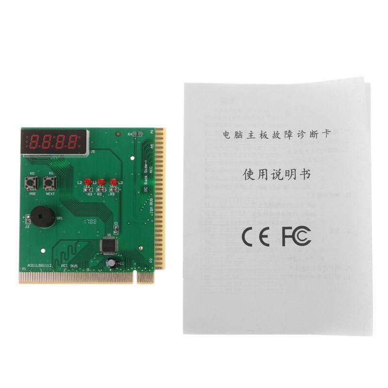 PCI & ISA Motherboard Analyzer Diagnostic Display 4-Digit Computer Debug Post