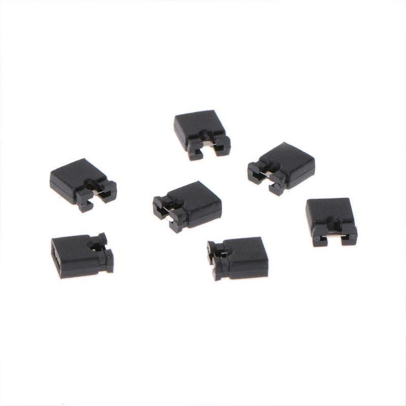 100 Pcs 2.54mm Standard Jumper Blocks Caps For Hard Drive CD DVD Motherboards