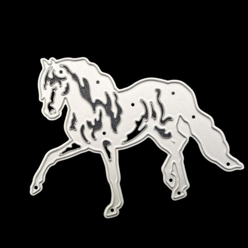 Animal Horse Metal Cutting Die Exquisite Scrapbooking Embossing Mould Template