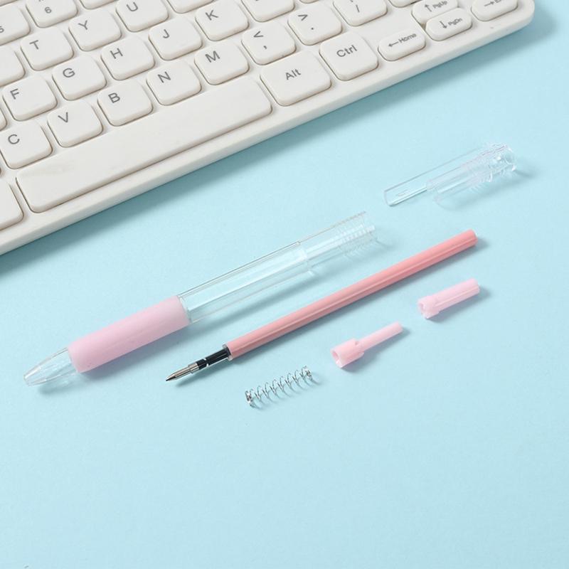 Black Gel Pen Retractable Gel Pen Office Writing Pen Large Ink Volume Refillable
