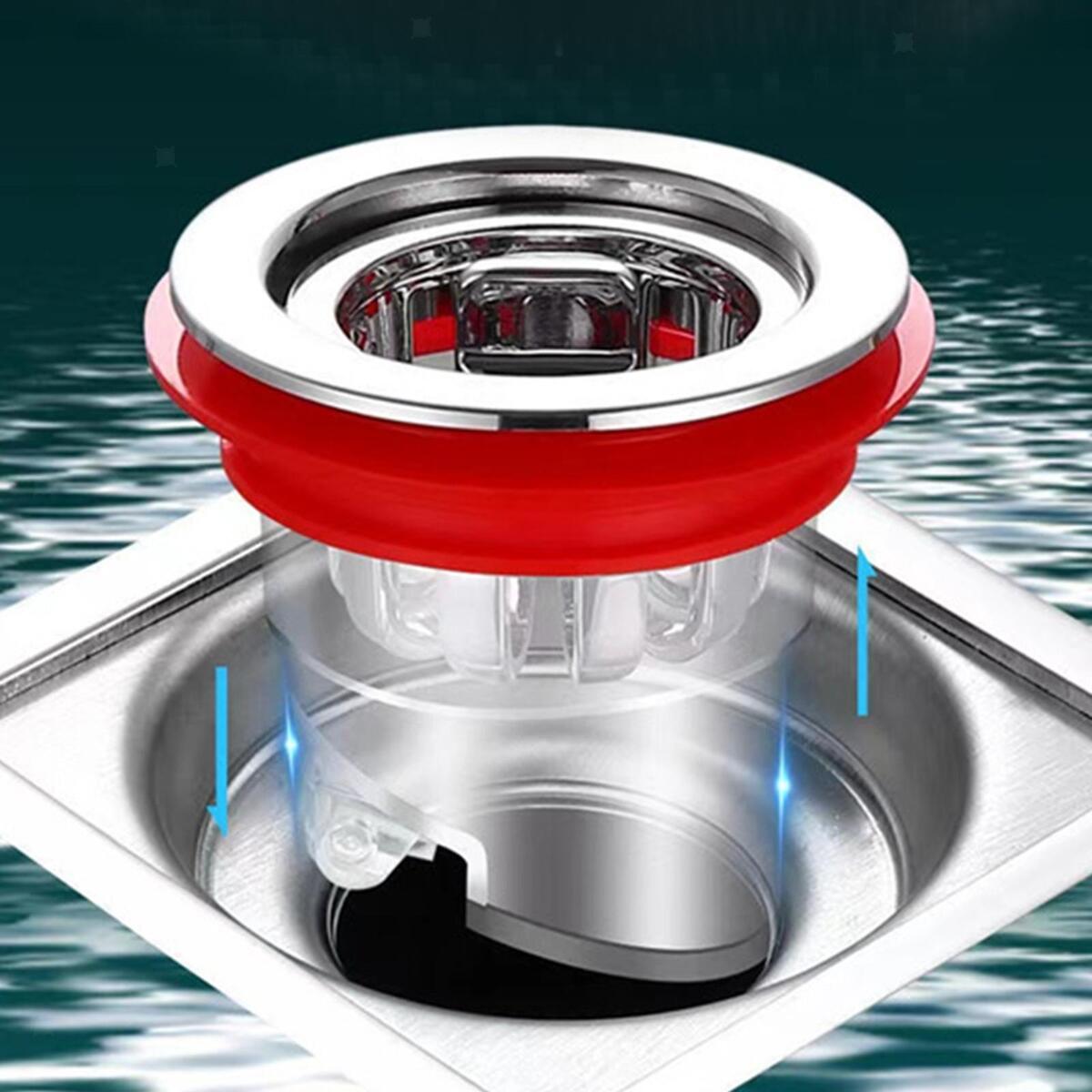 Bathroom Floor Drain Magnetic Insert Drain Plug for Water Sewer Drainer