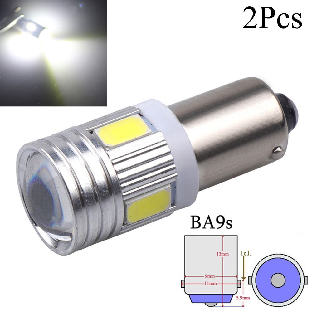 Auto Lamp BA9S T4W H6W 363 Car Wedge Side Light 5630 6 SMD License Plate Bulb
