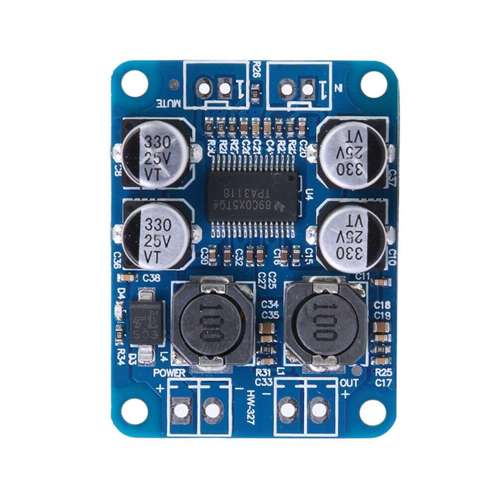 TPA3118 PBTL Mono DC8-24V 60W Digital Audio Amplifier Board AMP Module Chip