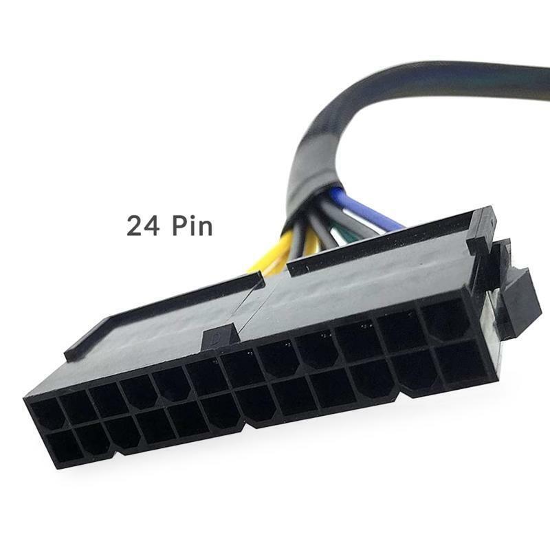 ATX PSU Power Supply Adapter Cable for Motherboards, 10.6" 24-Pin to 8-Pin 18AWG