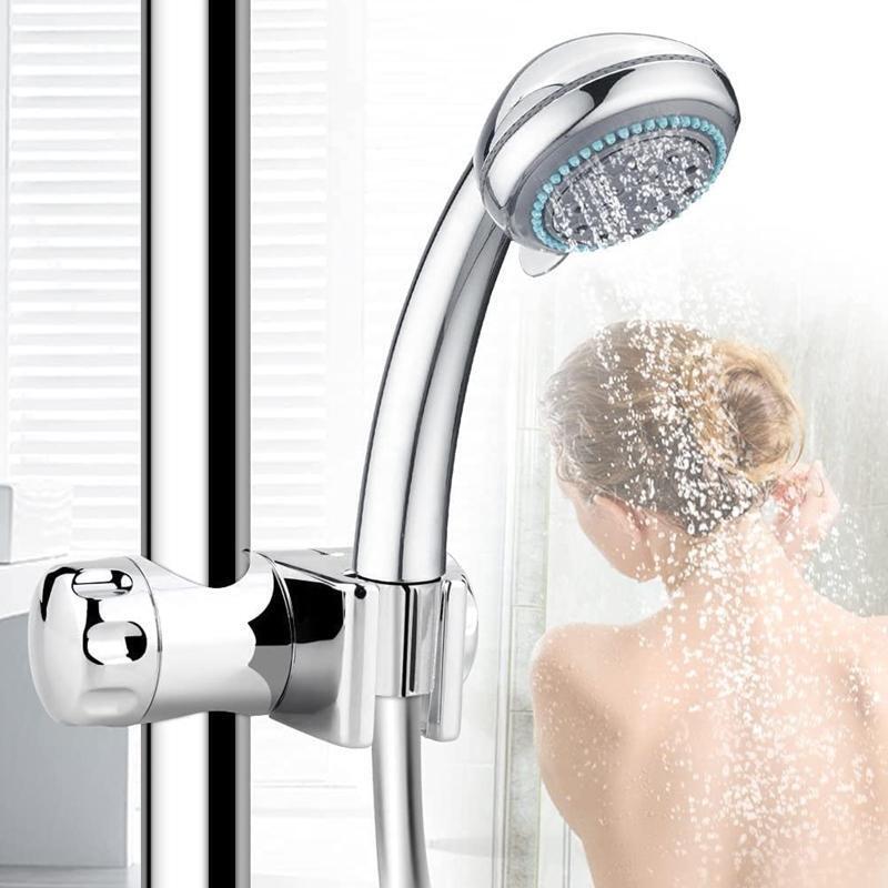 Handheld Shower Bracket Adjustable Angle Shower Sprayer Holder for Slide Bar