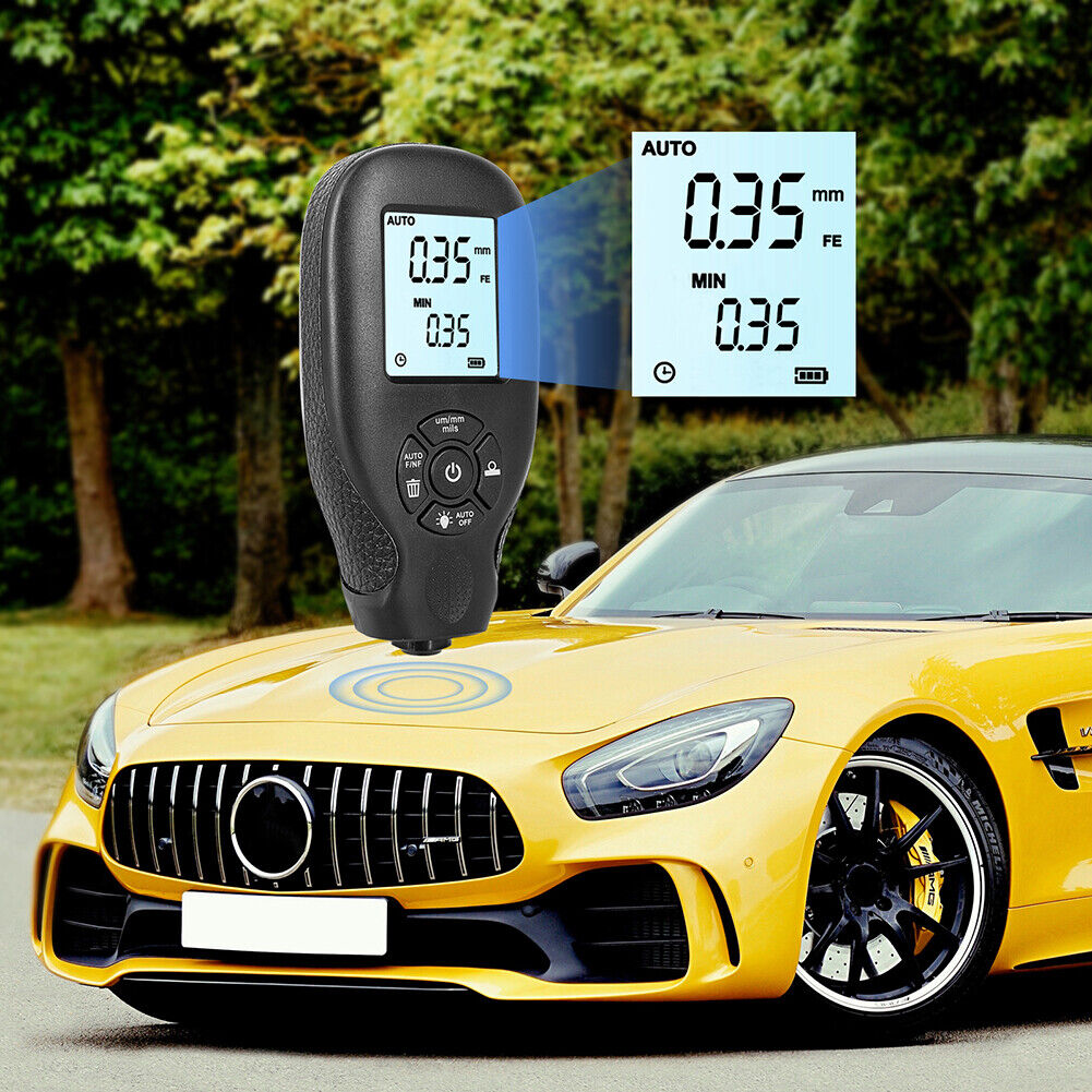 HW-300 Digital Film Thickness Meter Car Paint Coating Thickness Gauge Black