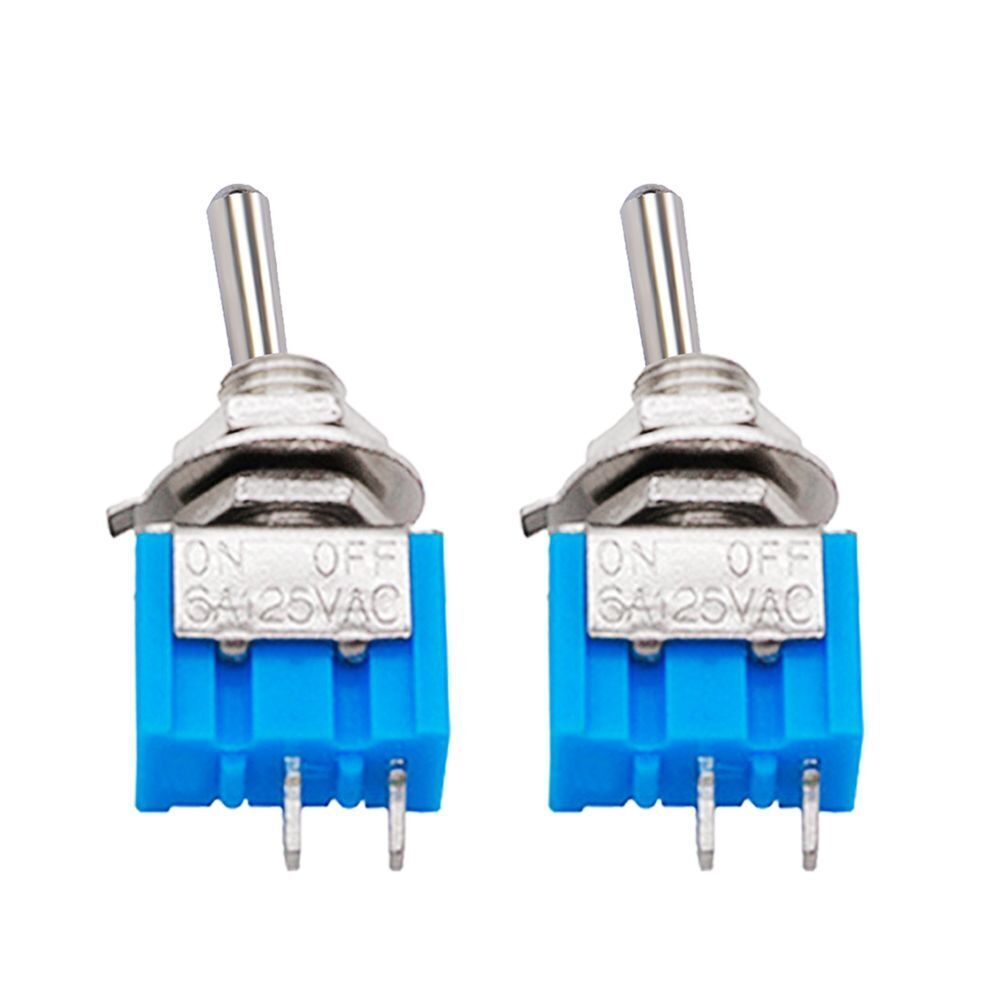 2 Pin Solder Terminals Latching ON OFF MTS-101 Rocker Switch Toggle Switch