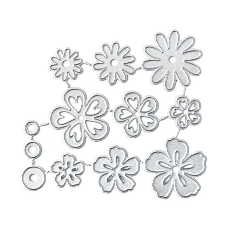 Mini Flowers Metal Cutting Dies Stencil Scrapbooking DIY Album Stamp Paper Card