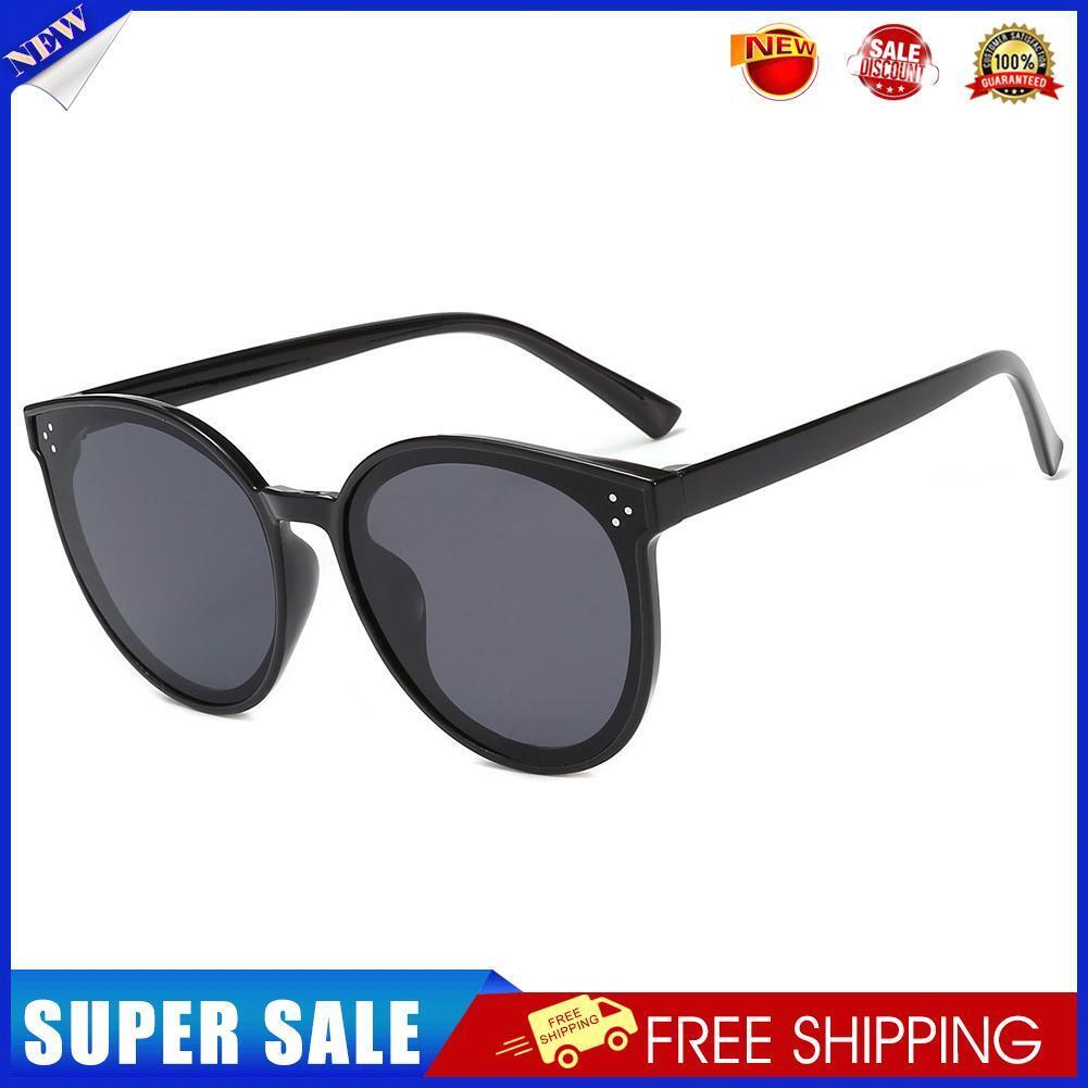 Fashion Oval Sunglasses for Women UV Protection Travel Beach Eyewear Black