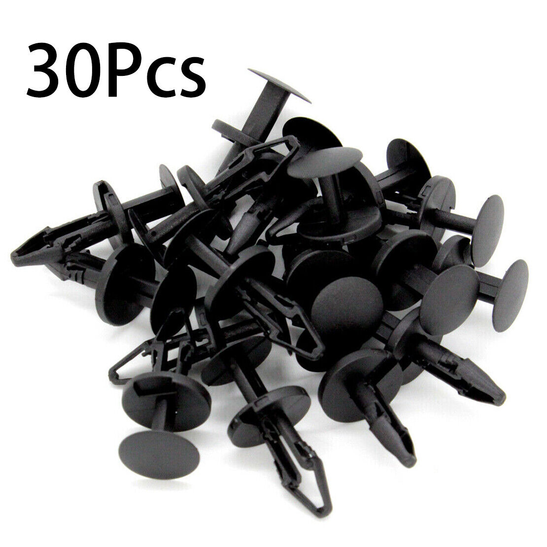30pcs Grille Air Dam Retainer Clip Push-Type Rivet Fit for GM Ford Cadillac