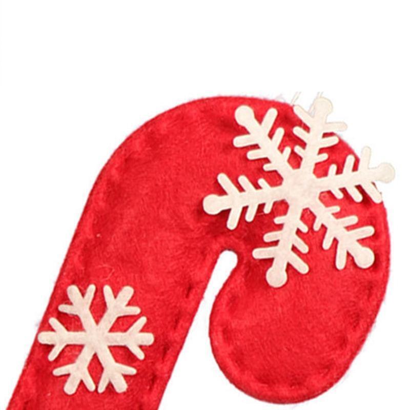 3pcs New Year 2022 Santa Cane Crutch Christmas Tree Hanging Ornament for Holiday