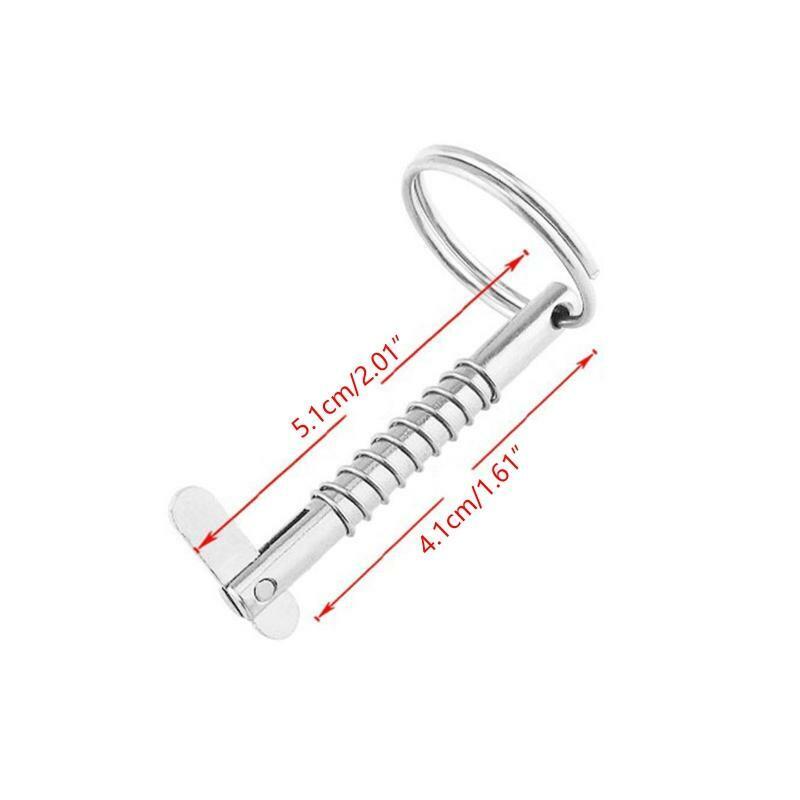 4x Quick Release Pin Marine Stainless Steel Bimini Top Pin Corrosion Resistant