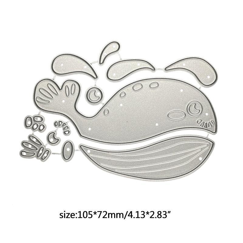 Exquisite Whale Die Cuts Stencil Cutting Dies Card Gifts Making Supplies 1 Set