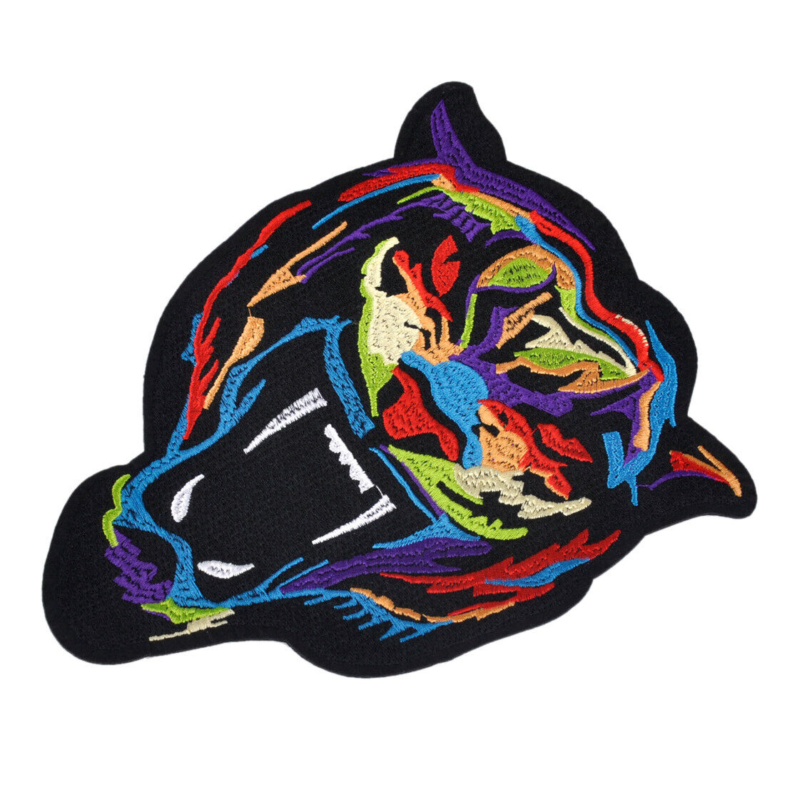 2pcs Large Tiger Head Embroidered Cloth Patch Sew Iron On Jacket Jeans Crafts Li