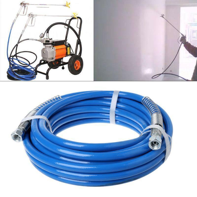 10m Airless Paint Spray Hose Tube Pipe 5000PSI Sprayer Fiber For Sprayer Gun New