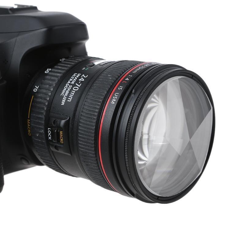 Photography Repeat Multiple Image Glass Prism  77 mm Pentaprism Filter