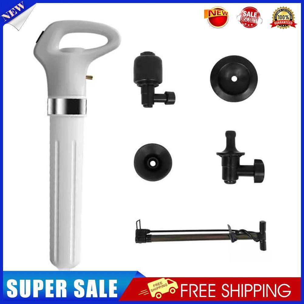 Toilet Dredger Pipe Air Power Blaster Drain Unblocked High Pressure Plunger