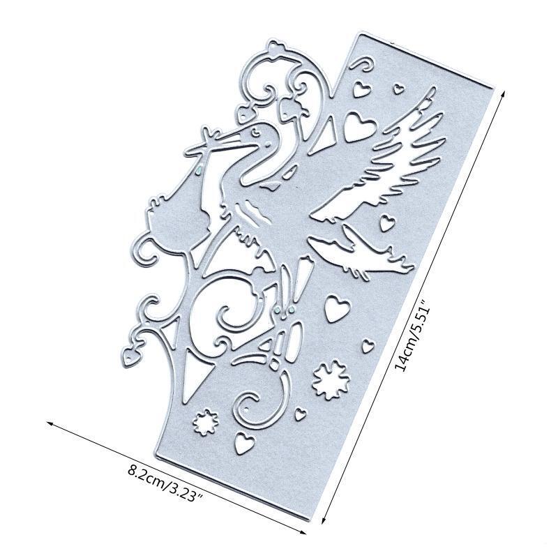 Bird Flower Border Metal Cutting Dies Stencil DIY Scrapbooking Album Paper Card