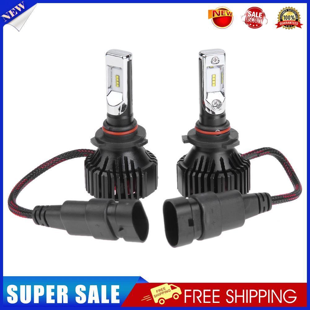 DICN 1 Pair 9-32V 6500K T8 ZES 9005 LED Car Auto Headlight Head Lamp Bulbs-