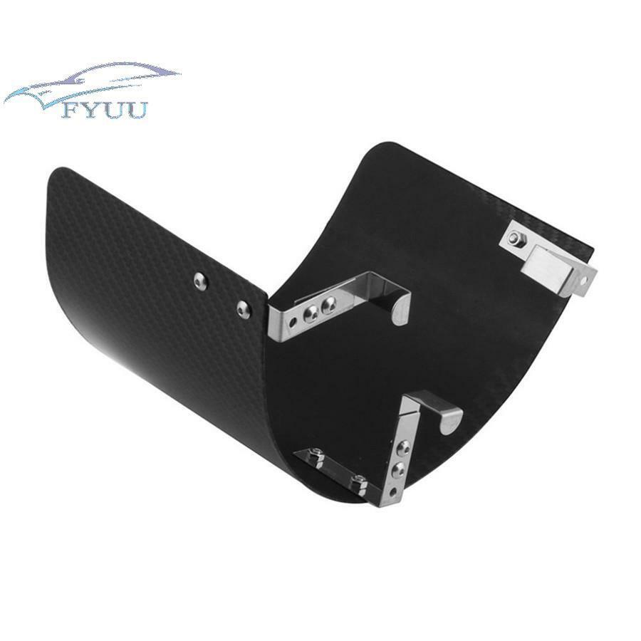 Car Air Intake Filter Stainless Steel Cover Heat Shield Matte Carbon Fiber Style
