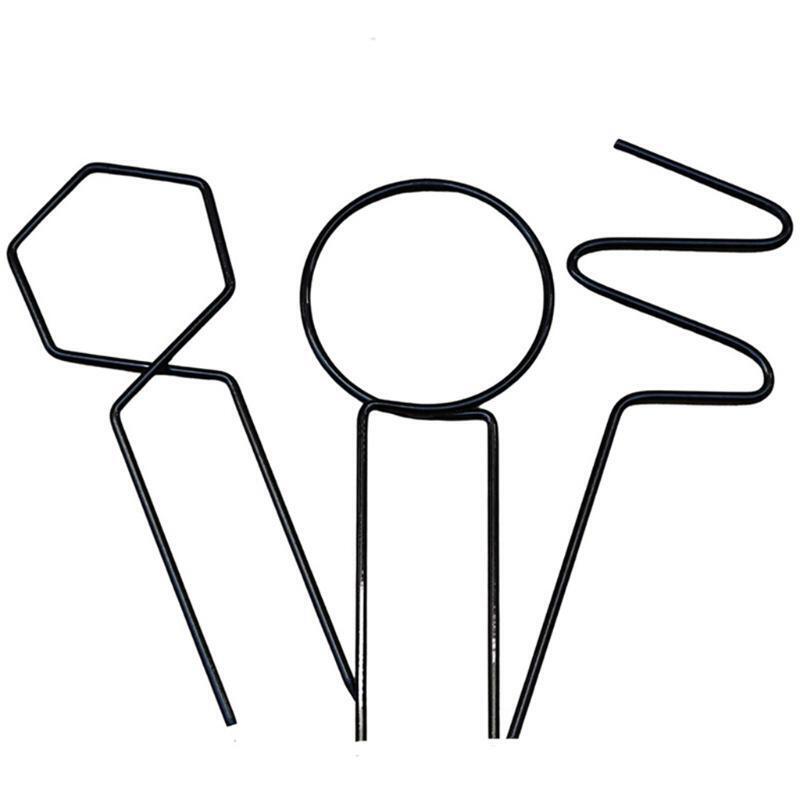 3pcs Metal Irregular Garden Plant Support Stake Stand for DIY Potted Climbing