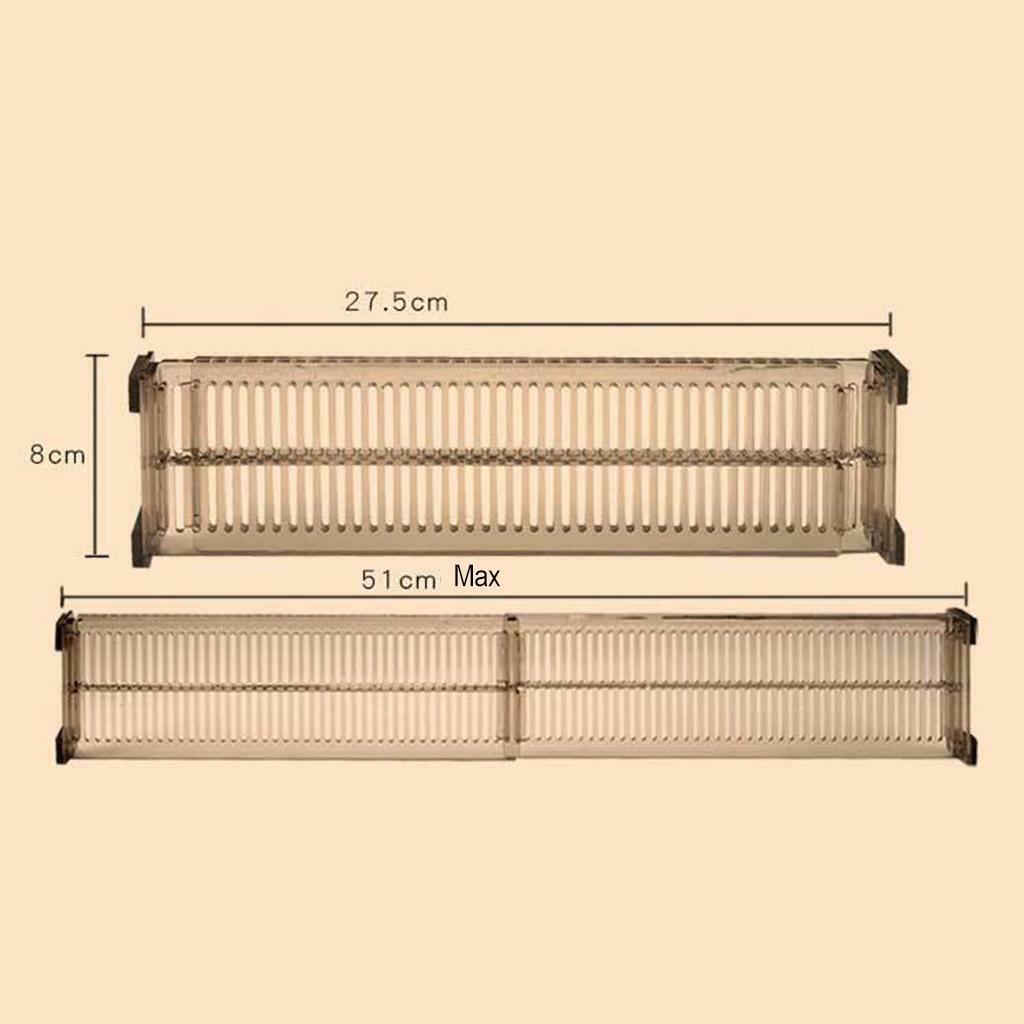 2Pcs Durable Adjustable Drawer Divider  Drawer  Socks