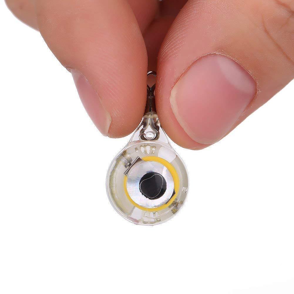 Fishing Lure Trap Light LED Eye Shape Squid Bait Luminous Lure Lamp (Red)
