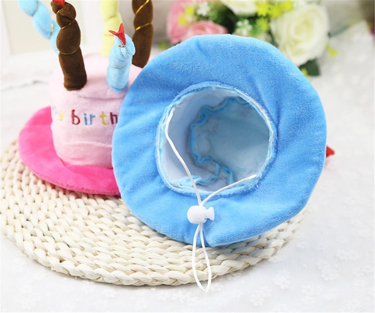 Birthday Party Costume Birthday Cake Beanies Hat Dog Cat Hat Headdress Pet Cap