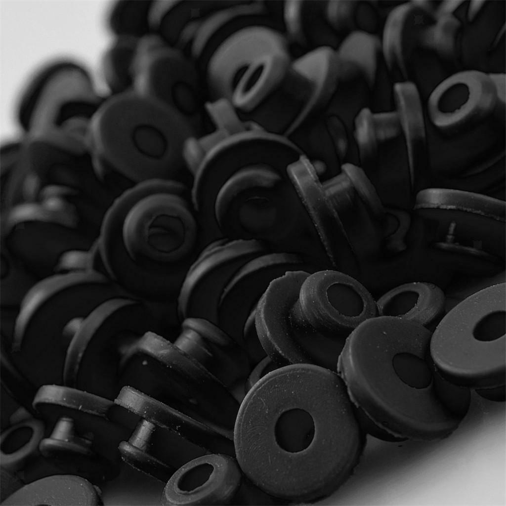 100 Pieces Rubber Rings And Straps Accessories - Black, 4x2.5x5.5cm