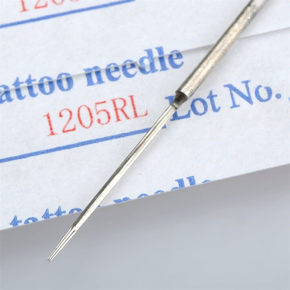 50Pcs 5.6" Stainless Steel 3/5/7/9RL 5RS Tattoo Needles Permanent Makeup Eyebrow