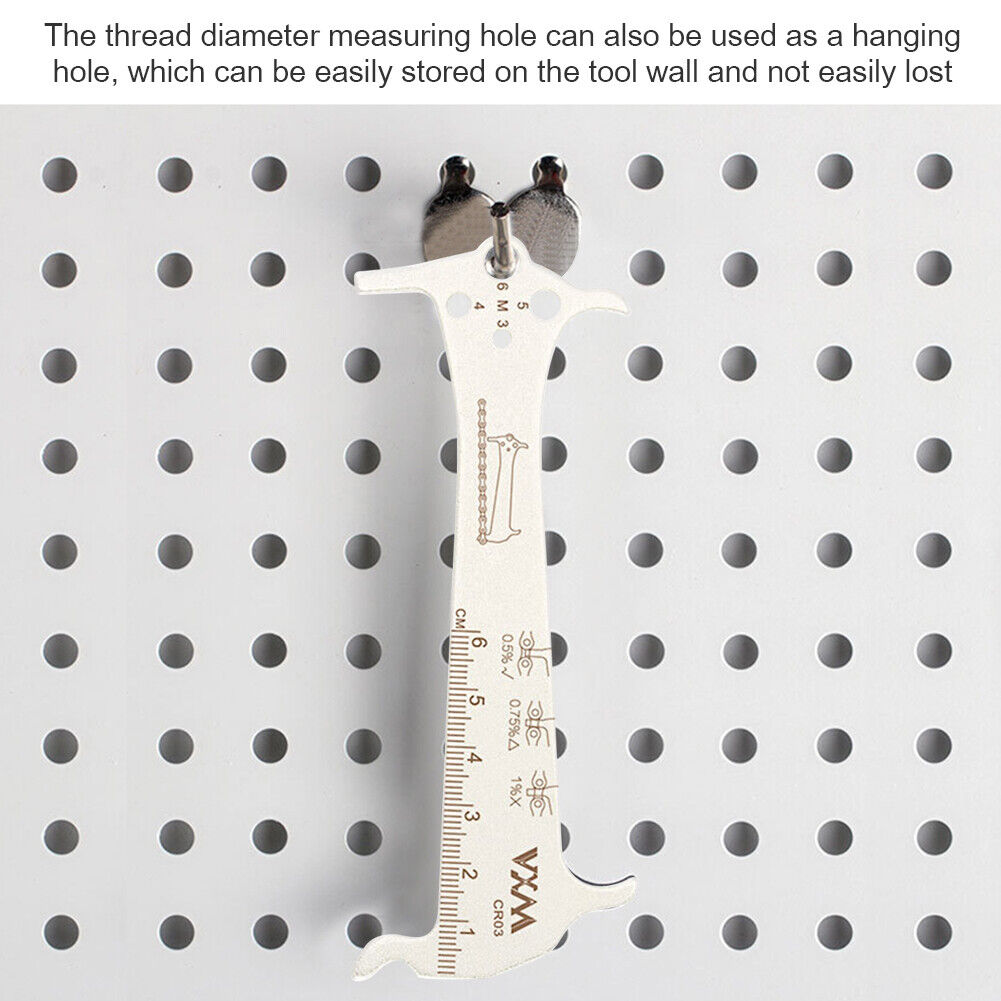 Bike Chain Wear Indicator Ruler Cycling Chains Gauge Measurement Checker