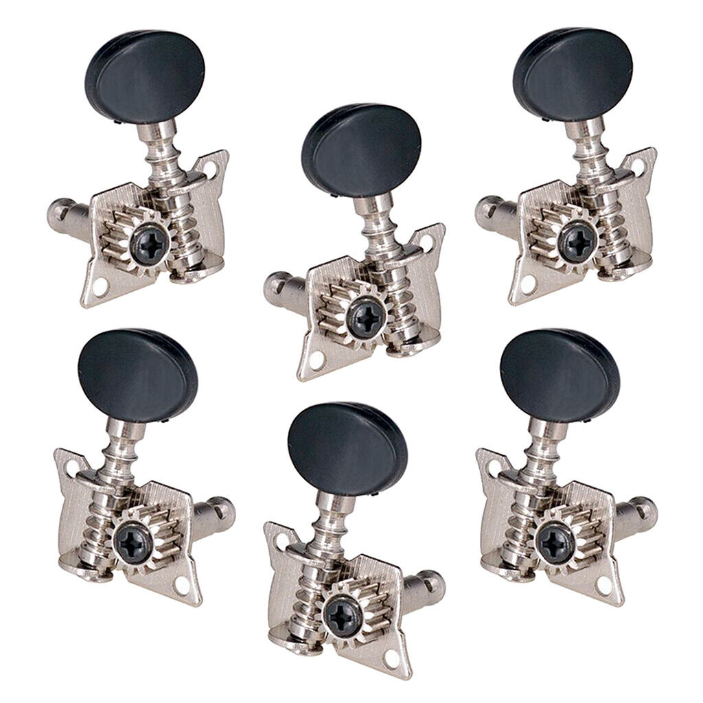 Guitar  3Right3Left Tuning Keys  for Acoustic Guitar  Black