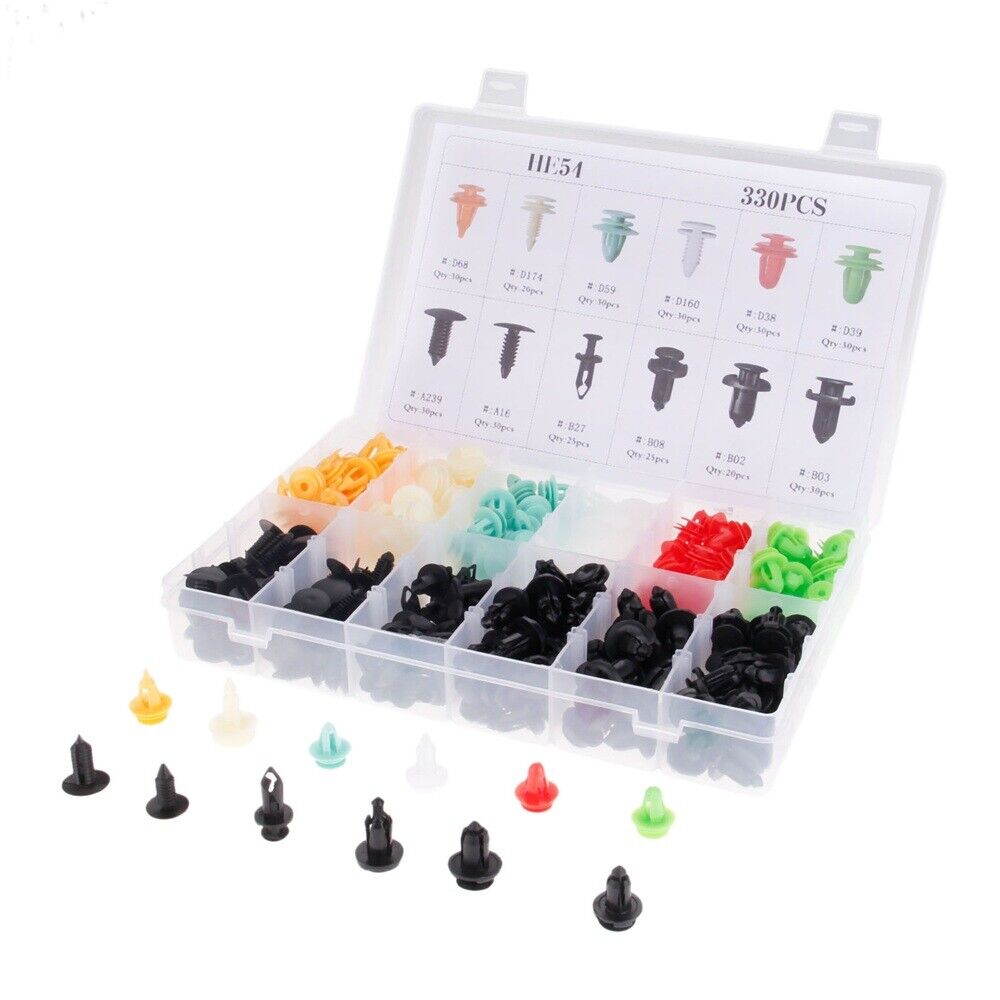 330PCS Clip Fasteners Bumper Fender Fixed Clamp Interior Panel For fit GMC