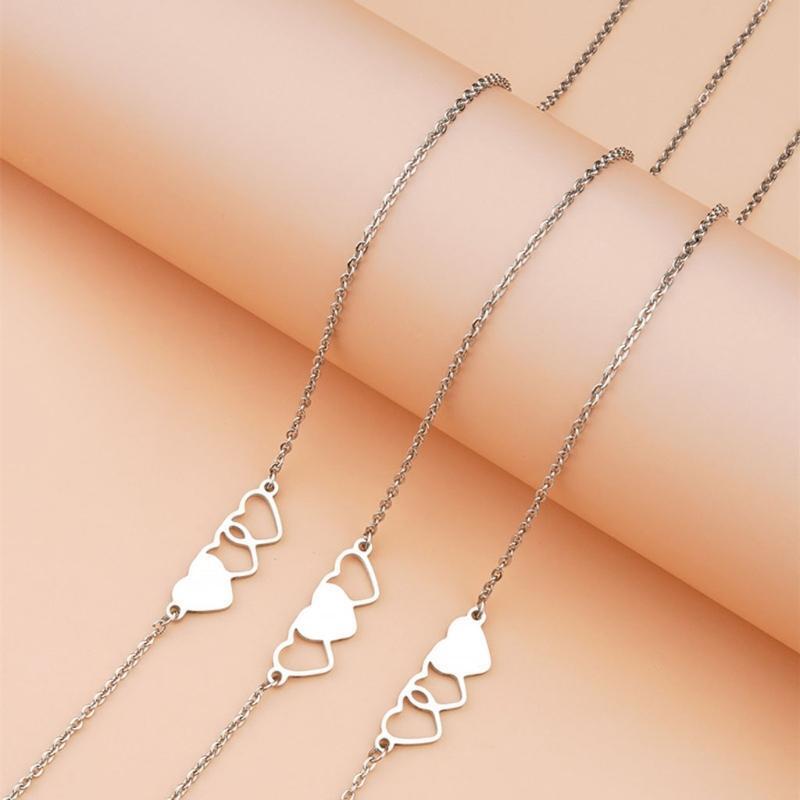 Best Friend Necklace Sister Necklace Suitable for 3 BFF Matching Heart Pendant