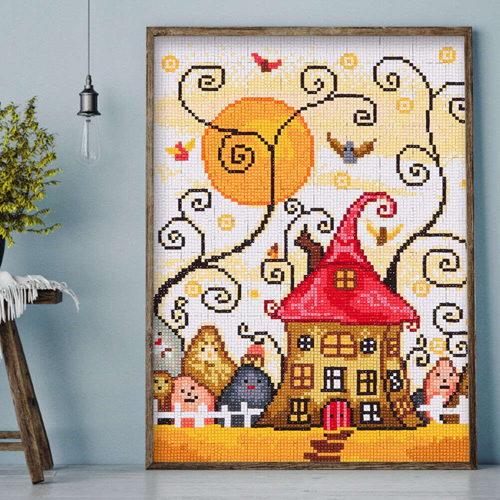 5D Buildings Kit Full Square Drill Rhinestone Pictures DIY Diamond Painting