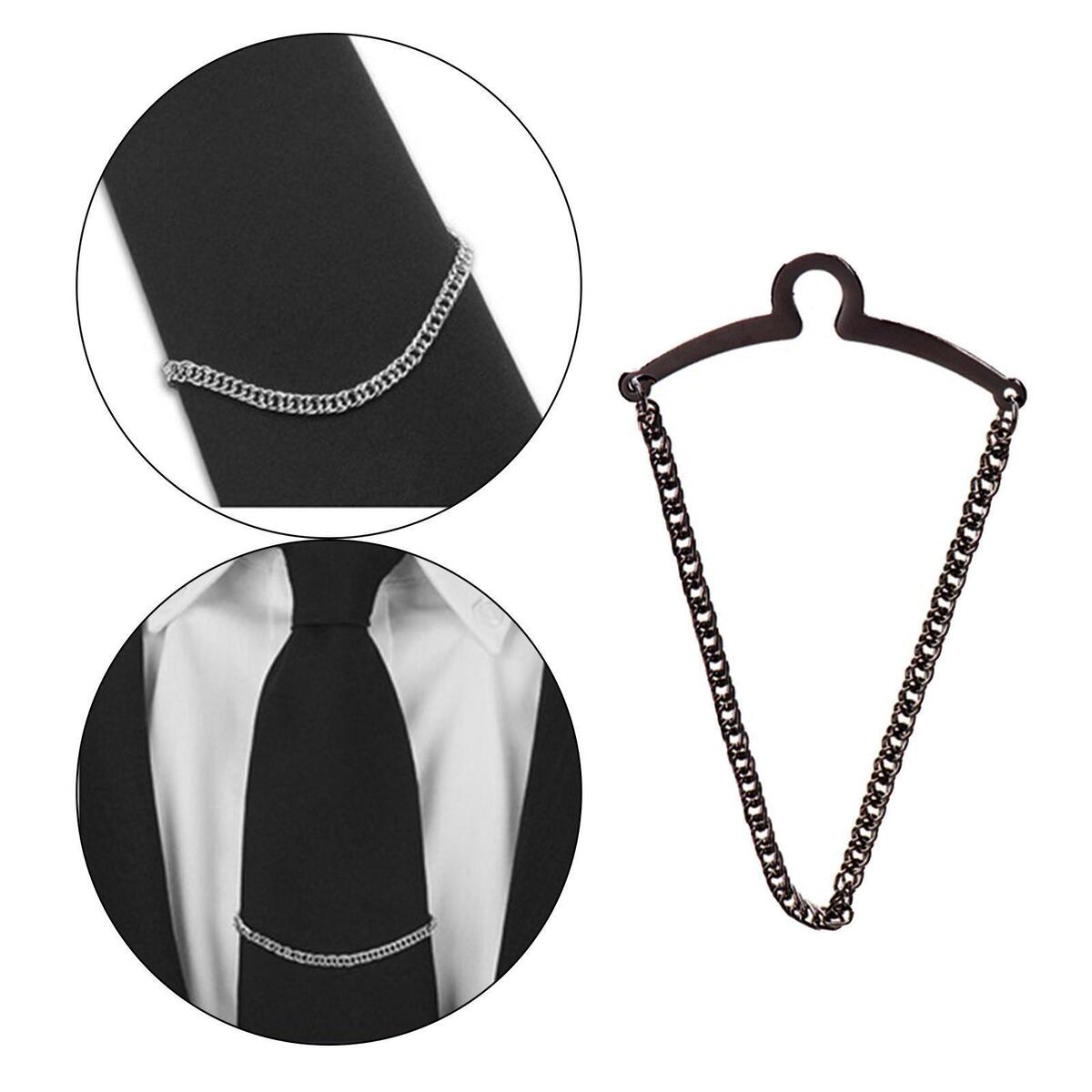 Necktie Tie Clips Fixed Clip Copper Tie Bar Clip Casual Pendant Classic Link