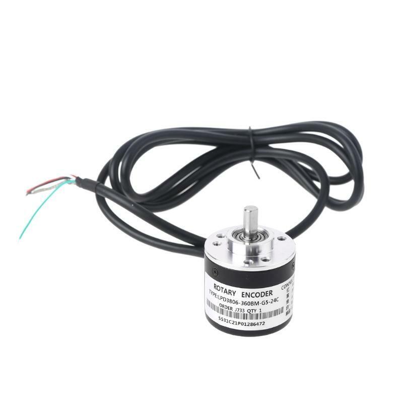 360P/R Incremental Rotary Encoder AB phase encoder 6mm Shaft W coupling New
