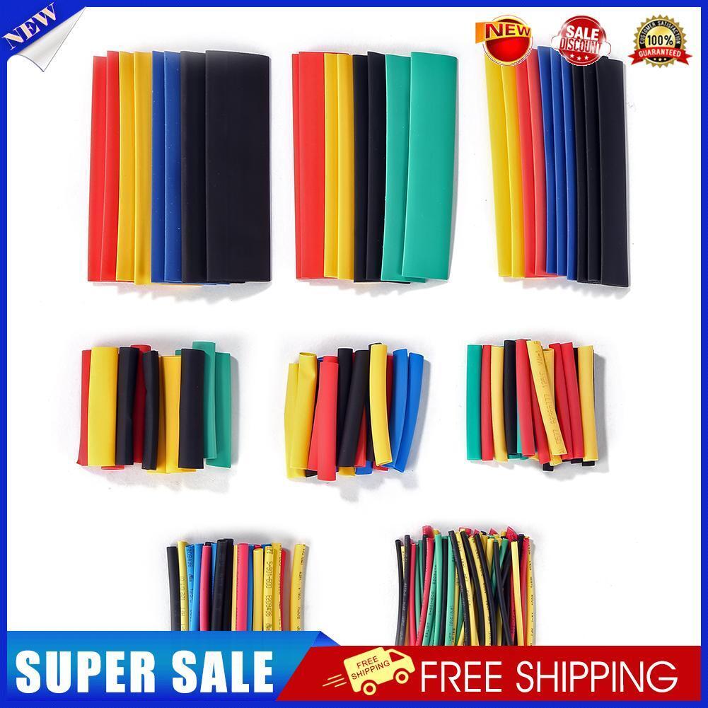 164pcs Flame Retardant Polyolefin Heat Shrink Tube Insulated Sleeve Kit