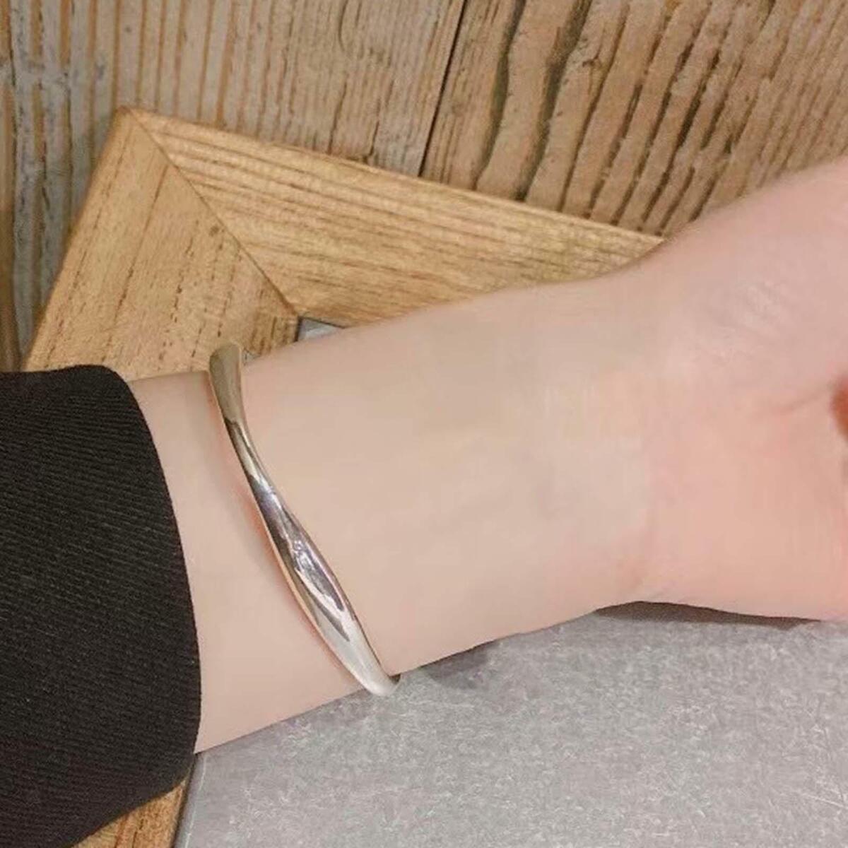 Bangle Bracelets Jewelry Round Simple Irregular Fashion Adjustable