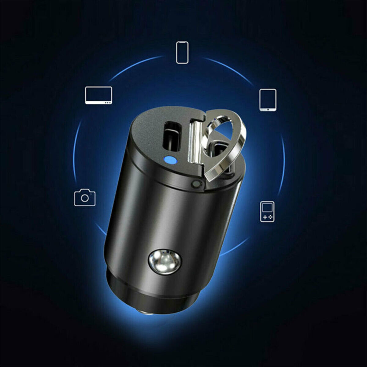 Mini Dual USB Type-C PD Car Phone Charger Adapter 30W Fast Charging Accessories
