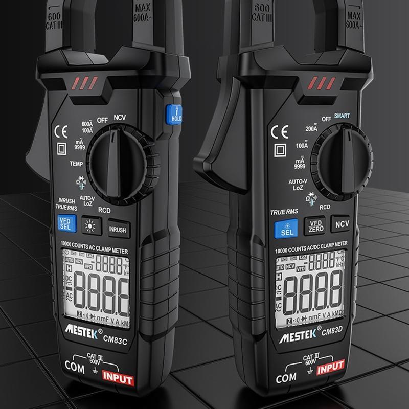 Multifunctional Clamp Meter w/ Backlit & Flashlight Digital Multimeter Voltmeter