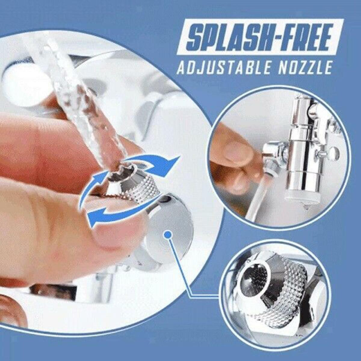 Stainless Steel Splash Filter Faucet Adjustable Nozzle for Wash Basin Tap
