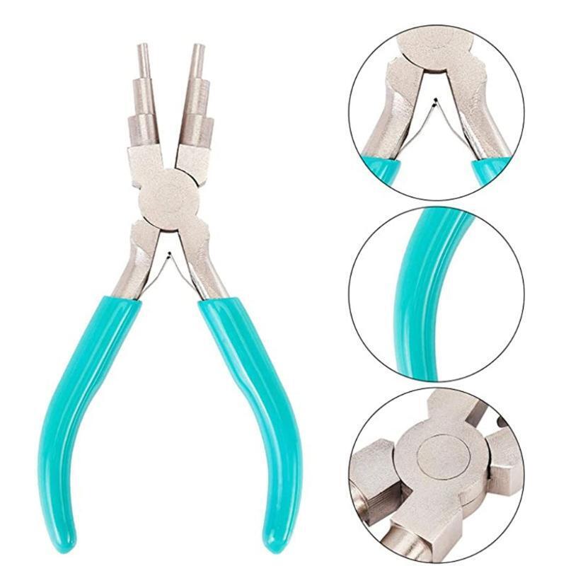 Nylon Flat Nose Pliers Mini Jewelry Pliers Accessories DIY Six-section Pliers