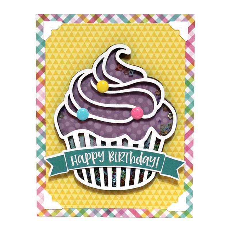 Cupcake Shaker Cutting Dies Stencil Scrapbooking DIY Album Stamp Paper Card